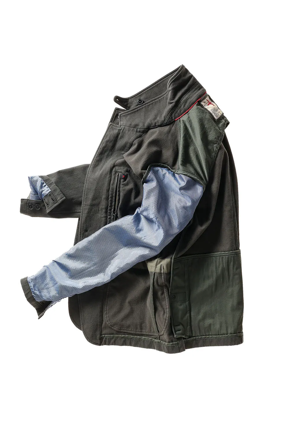MOLESKIN TRAP BLAZER Char Loden sold by REVOLVR Menswear product image thumbnail 3