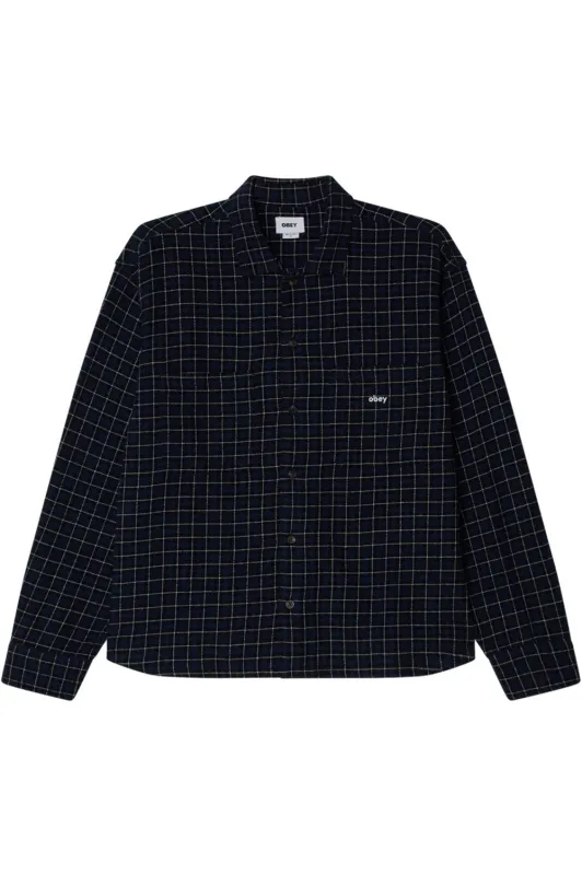 ADAMS WOVEN Academy Navy Multi sold by REVOLVR Menswear