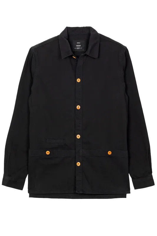 TONKIN WORK SHIRT Washed Black sold by REVOLVR Menswear