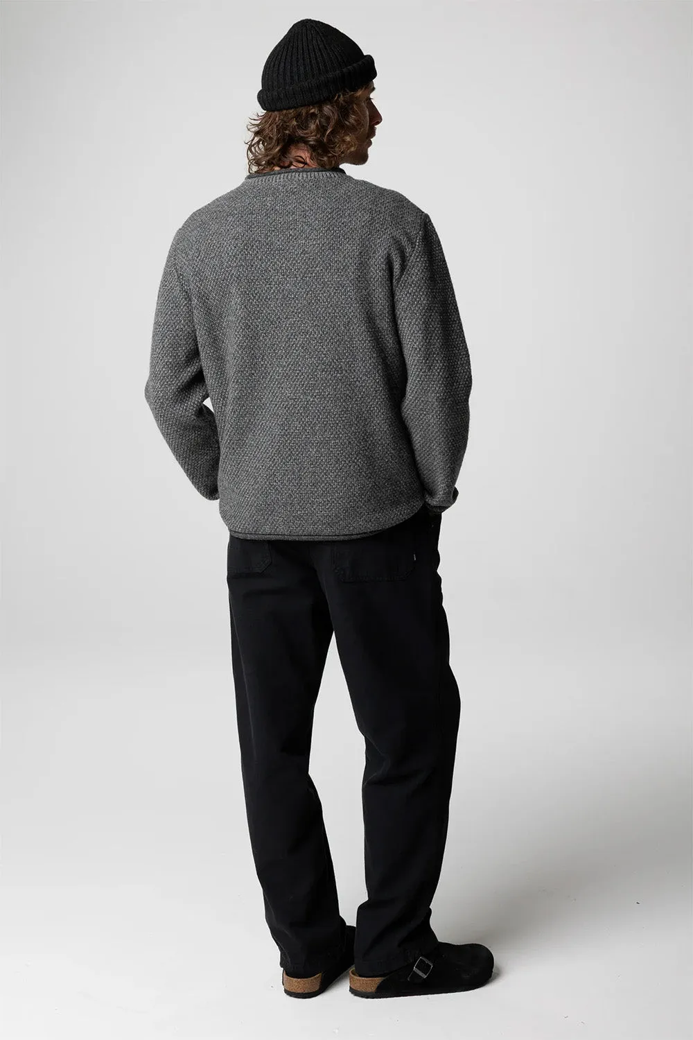 BARENTS JUMPER Grey Marl sold by REVOLVR Menswear product image thumbnail 3