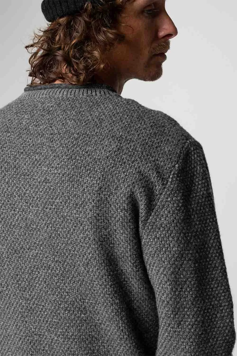 BARENTS JUMPER Grey Marl sold by REVOLVR Menswear product image thumbnail 5