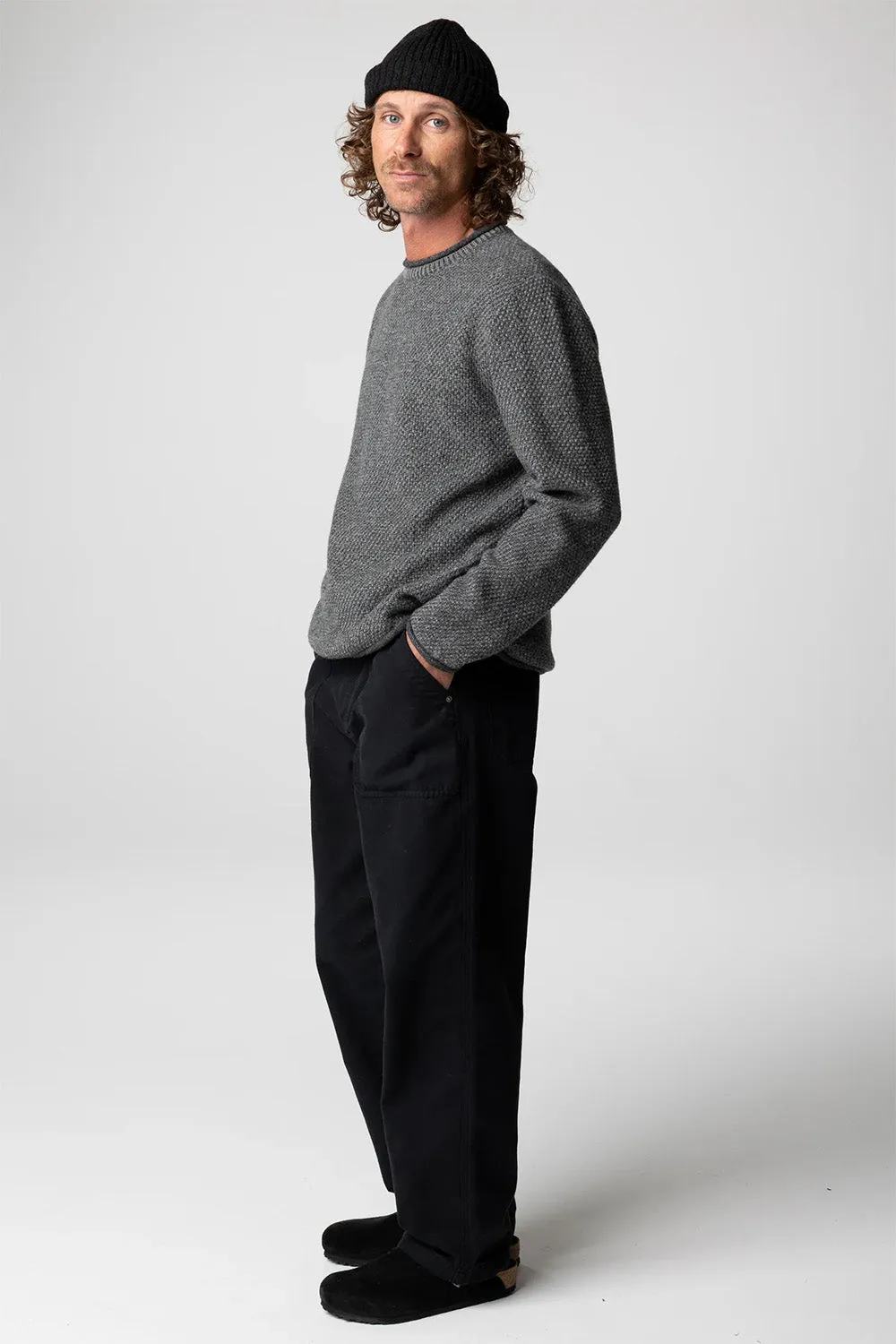 BARENTS JUMPER Grey Marl sold by REVOLVR Menswear product image thumbnail 2