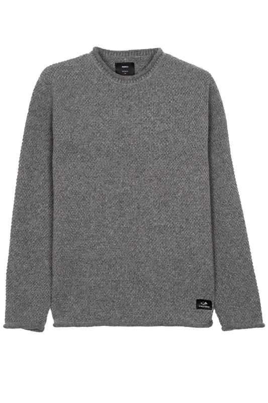 BARENTS JUMPER Grey Marl sold by REVOLVR Menswear
