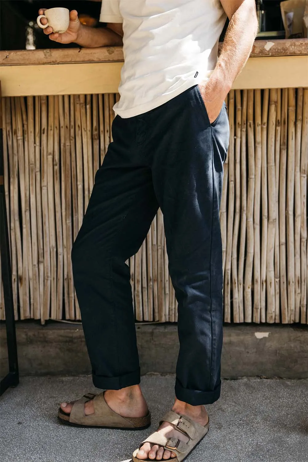 RINCON STRAIGHT FIT CHINO Navy sold by REVOLVR Menswear product image thumbnail 3