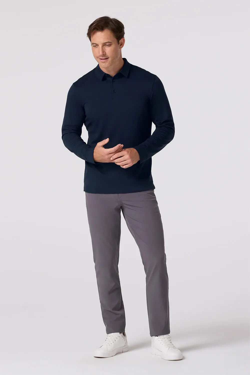 KENT LS POLO Navy sold by REVOLVR Menswear product image thumbnail 2