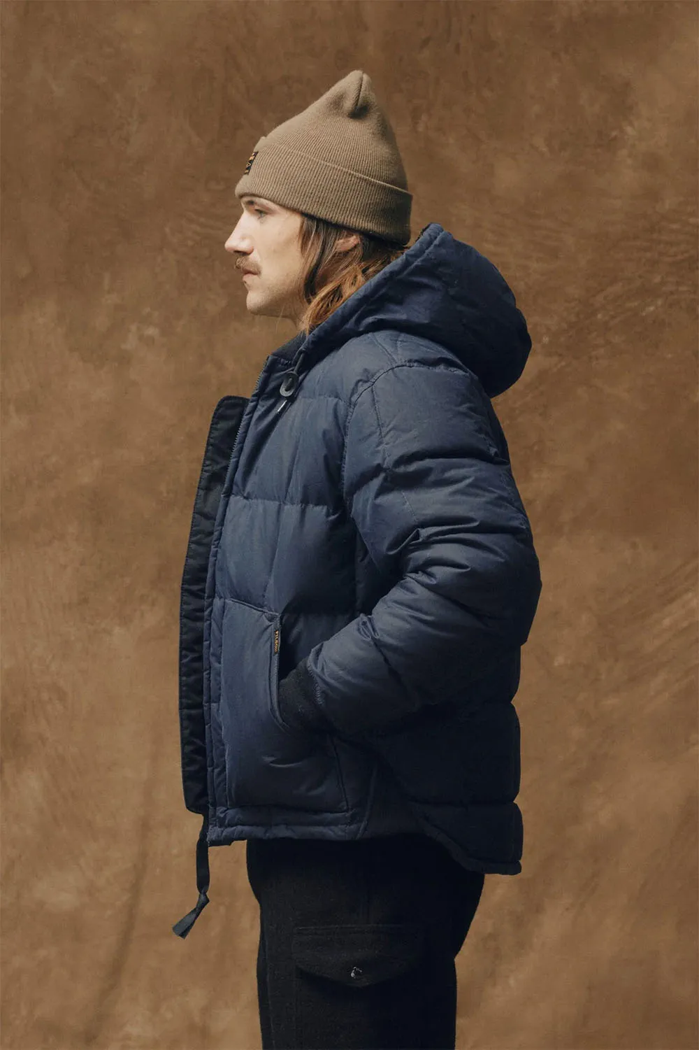 WAXED DOWN JACKET Night Sky sold by REVOLVR Menswear product image thumbnail 3