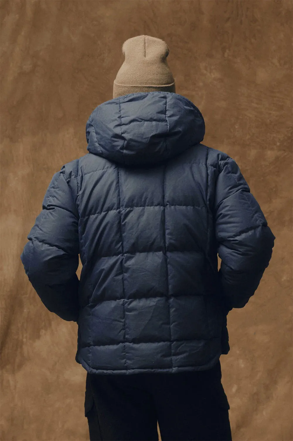 WAXED DOWN JACKET Night Sky sold by REVOLVR Menswear product image thumbnail 4