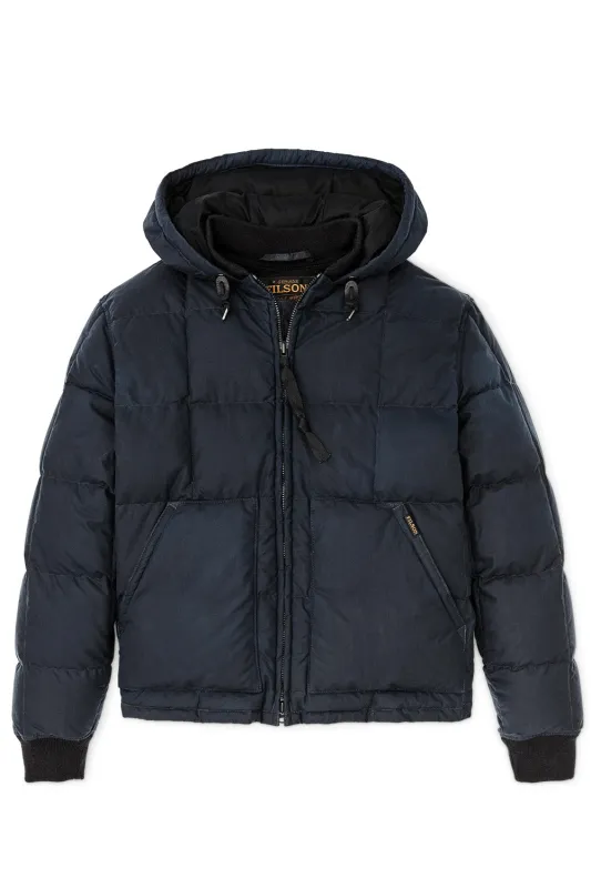 WAXED DOWN JACKET Night Sky sold by REVOLVR Menswear