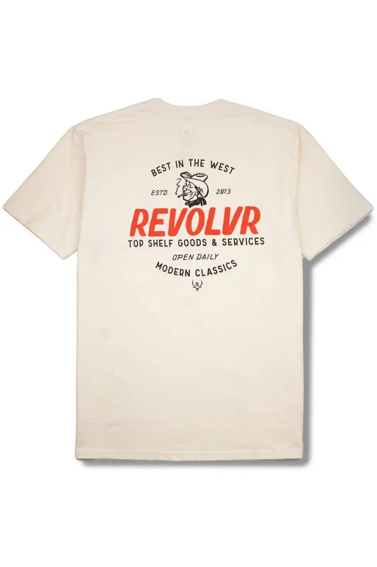 SMOKEY JOE TEE Ecru sold by REVOLVR Menswear