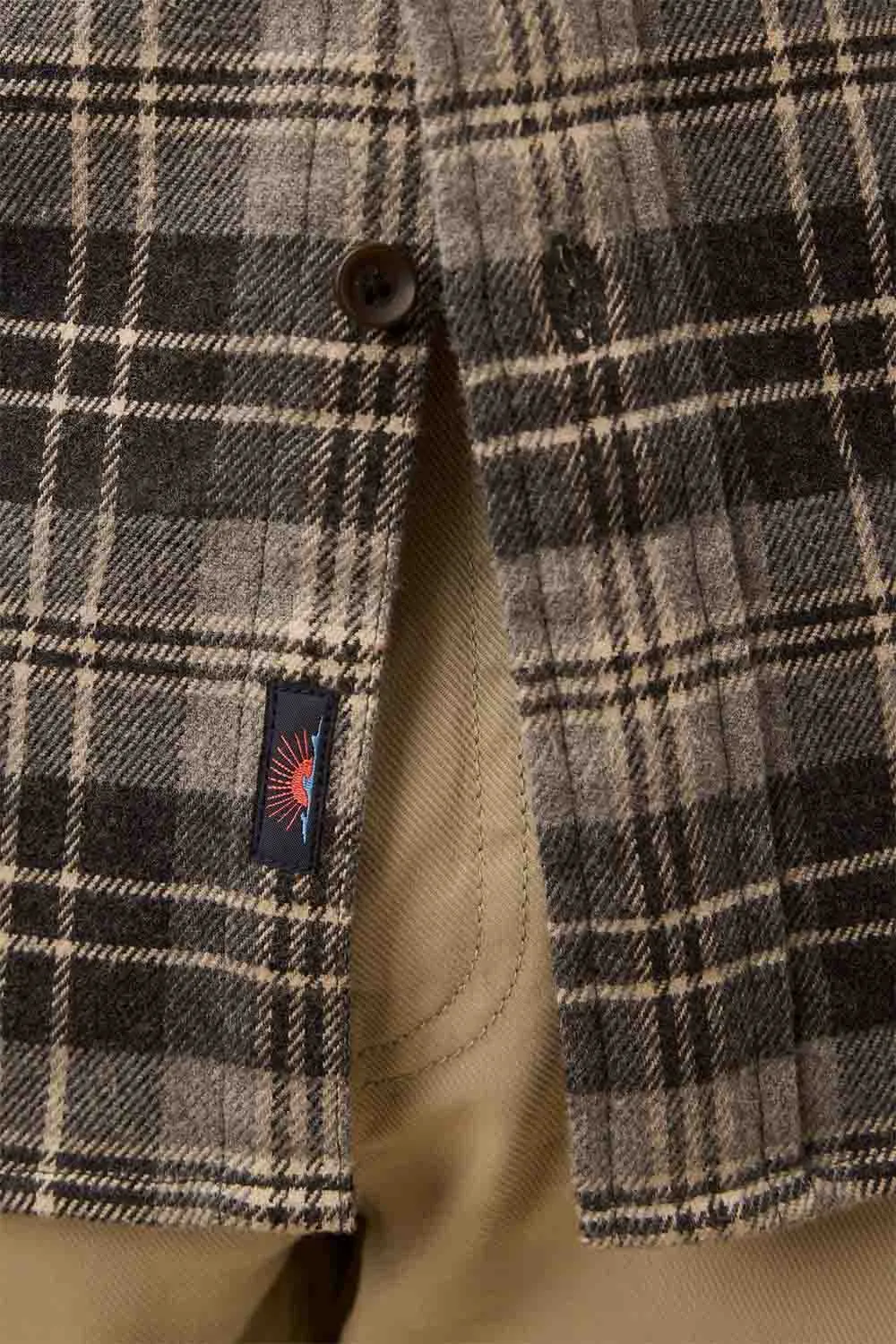 SUPER BRUSHED FLANNEL Dark Cloud Plaid sold by REVOLVR Menswear product image thumbnail 4