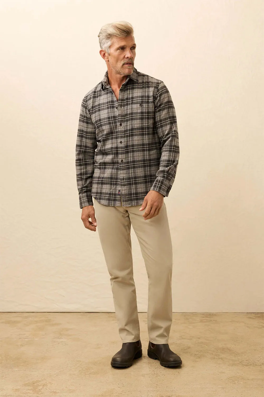 SUPER BRUSHED FLANNEL Dark Cloud Plaid sold by REVOLVR Menswear product image thumbnail 3