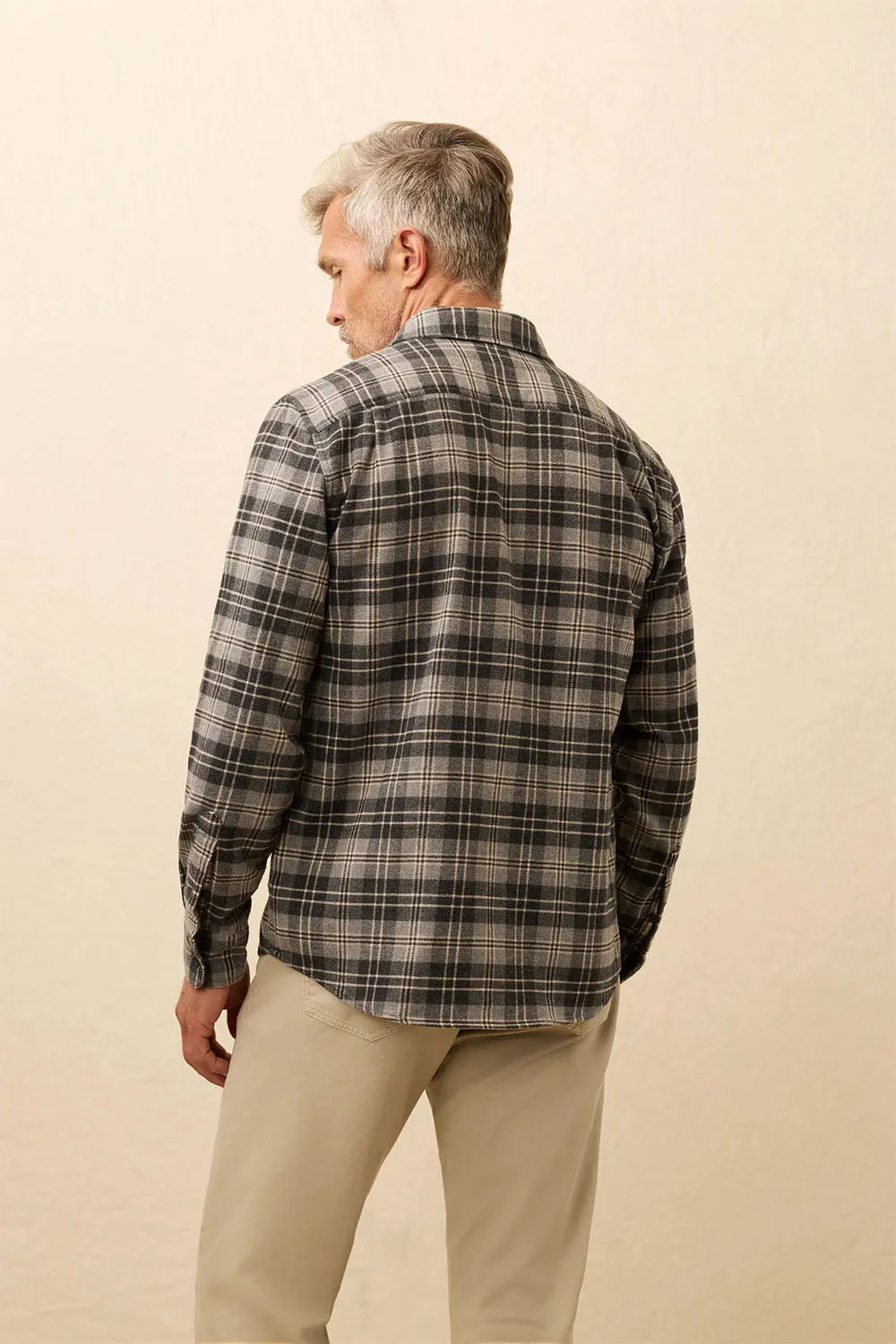 SUPER BRUSHED FLANNEL Dark Cloud Plaid sold by REVOLVR Menswear product image thumbnail 2