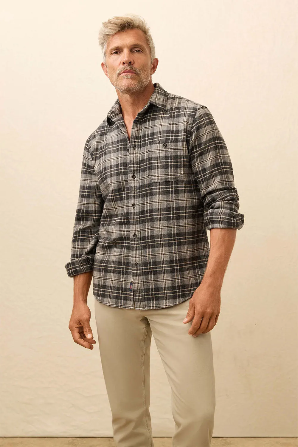 SUPER BRUSHED FLANNEL Dark Cloud Plaid sold by REVOLVR Menswear