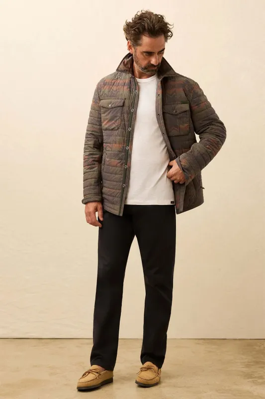 RESERVE TWILL 5 PKT PANT Ridge Black sold by REVOLVR Menswear