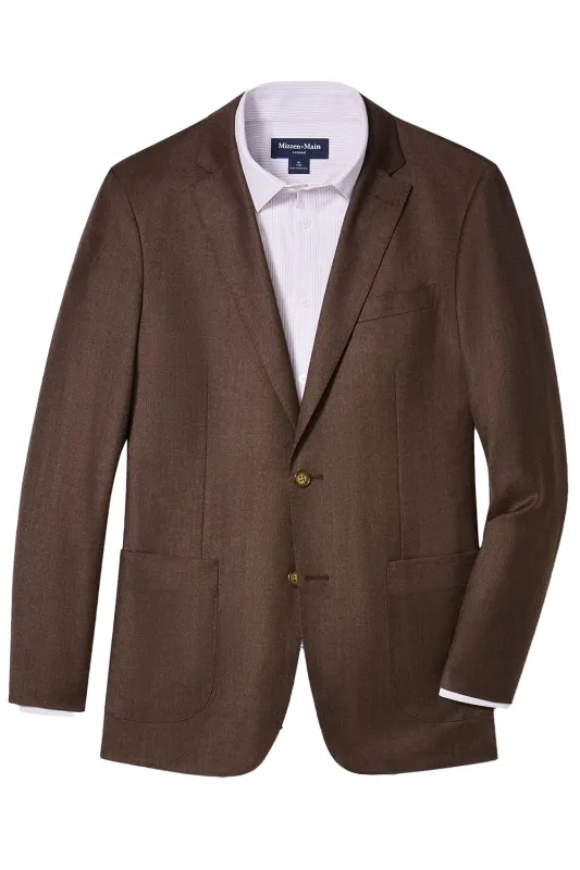 LAVELLE MW BLAZER Espresso Heather sold by REVOLVR Menswear
