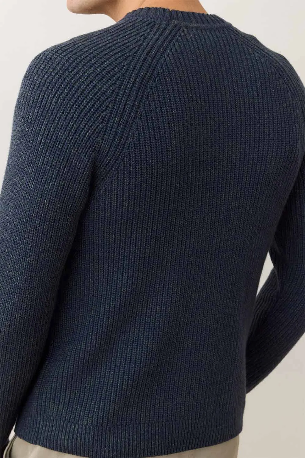 INVERNESS CREW SWEATER Navy/Green sold by REVOLVR Menswear product image thumbnail 4