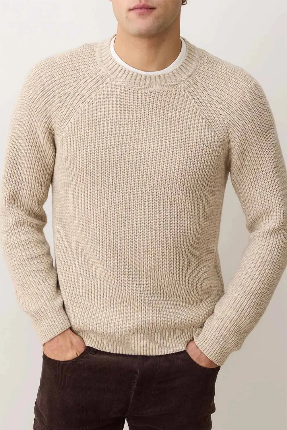 INVERNESS CREW SWEATER Oatmeal sold by REVOLVR Menswear product image thumbnail 2