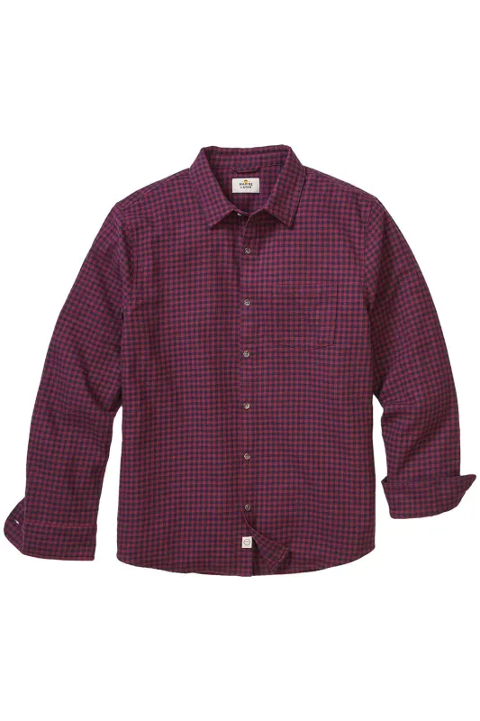 TAHOE FLANNEL SHIRT Navy/Red Gingham sold by REVOLVR Menswear