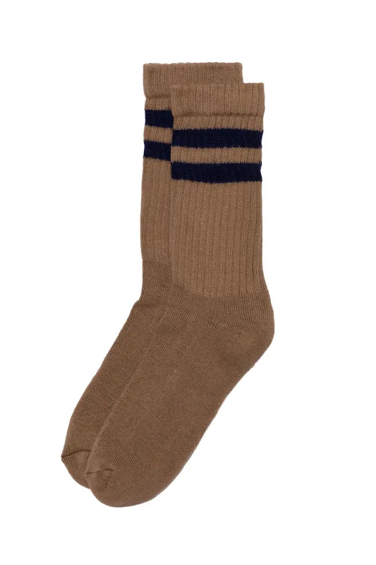 THE RETRO DOUBLE STRIPE Tan sold by REVOLVR Menswear
