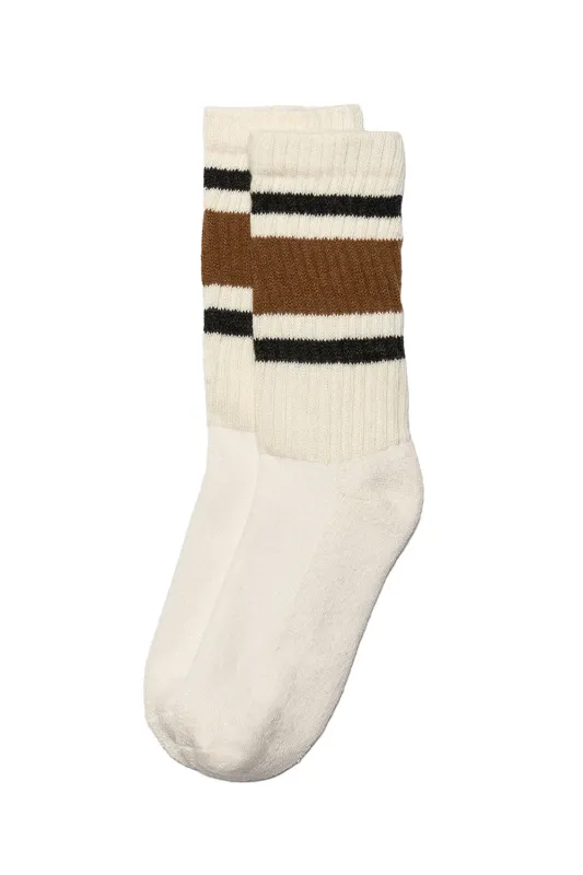 THE RETRO STRIPE Brown/Charcoal sold by REVOLVR Menswear