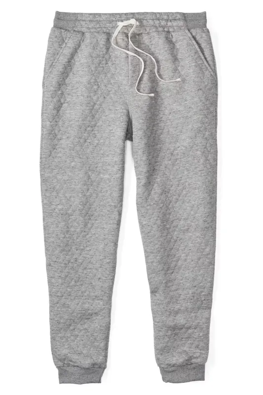 CORBET QUILTED JOGGER Grey Heather sold by REVOLVR Menswear