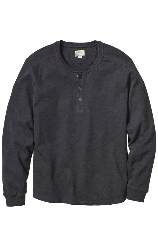 PACIFICA STRETCH HENLEY Charcoal sold by REVOLVR Menswear