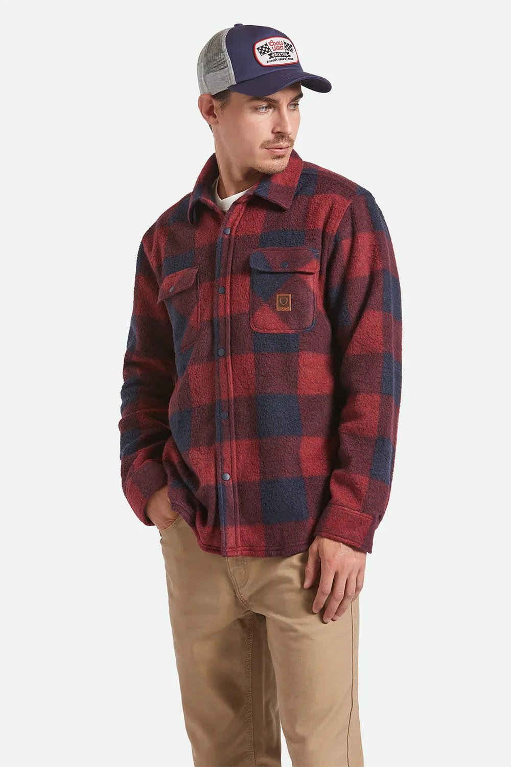 BOWERY ARCTIC FLEECE Adrenaline Rush/Mood Indigo Plaid sold by REVOLVR Menswear product image thumbnail 2