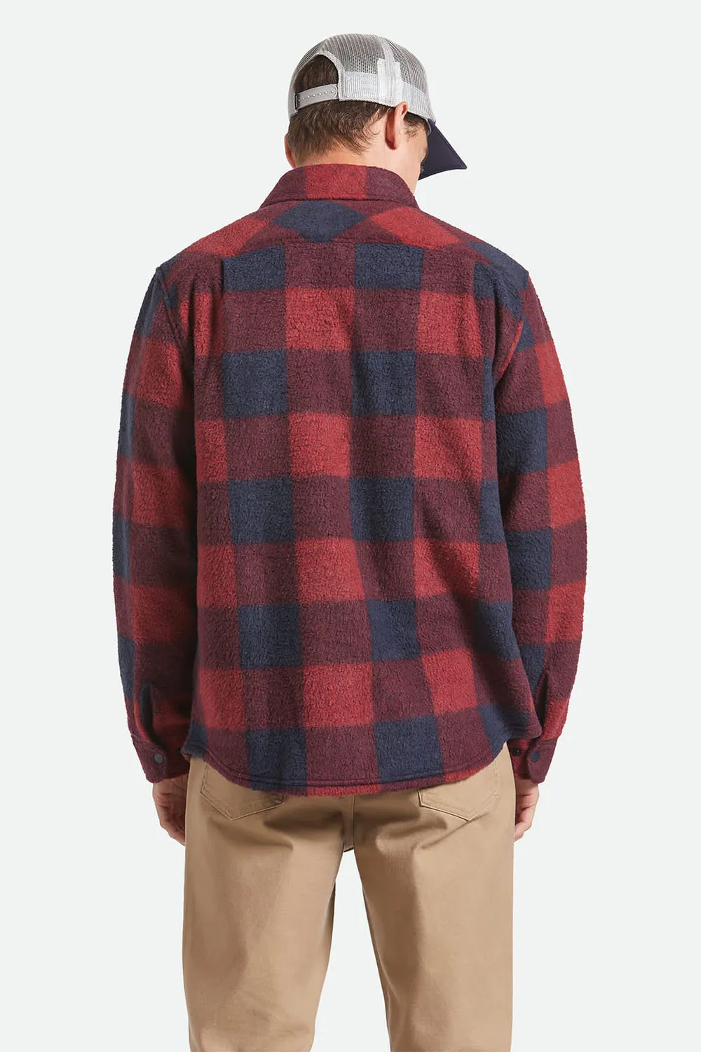 BOWERY ARCTIC FLEECE Adrenaline Rush/Mood Indigo Plaid sold by REVOLVR Menswear product image thumbnail 4