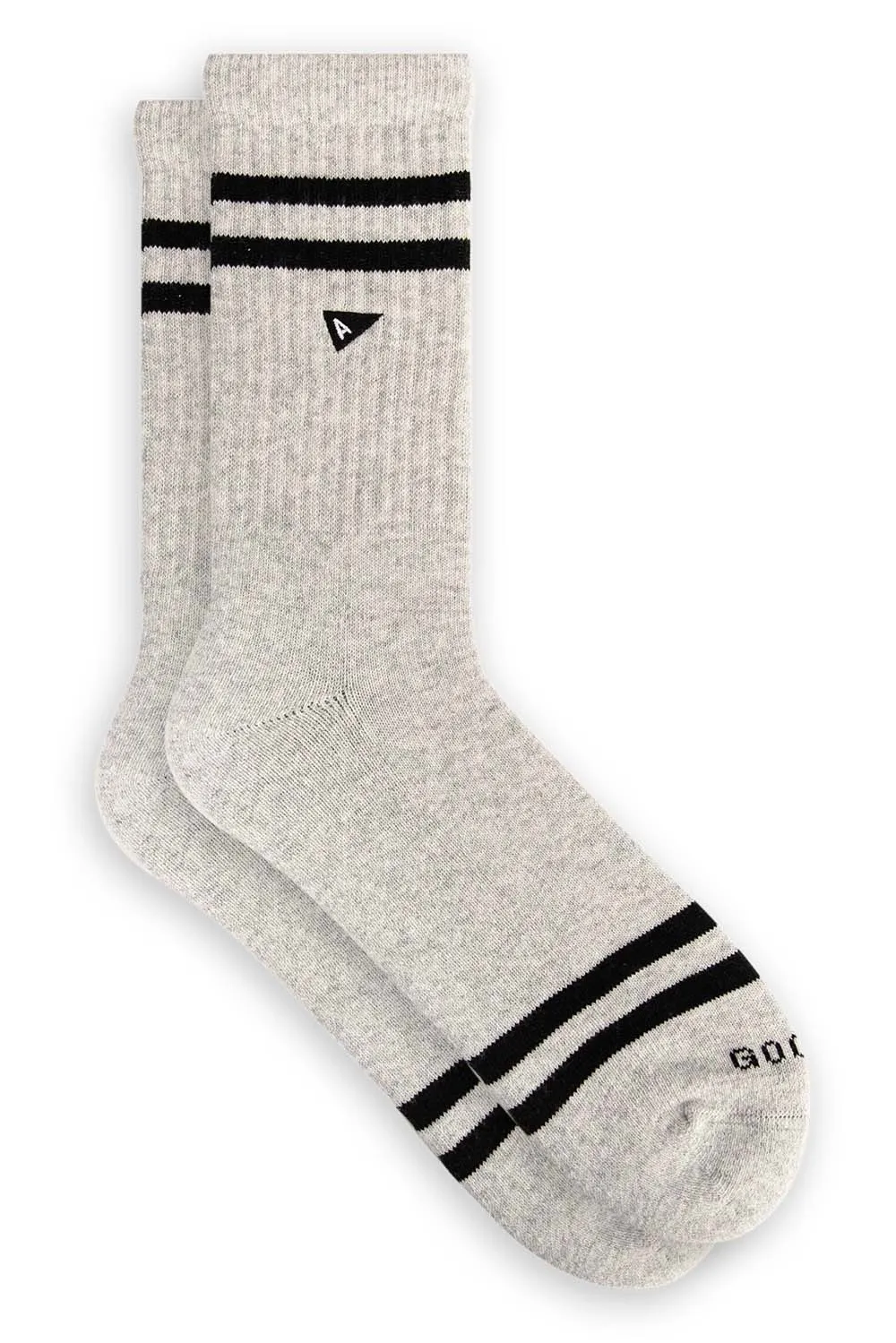 CREW SOCK STRIPE Sugar Black sold by REVOLVR Menswear