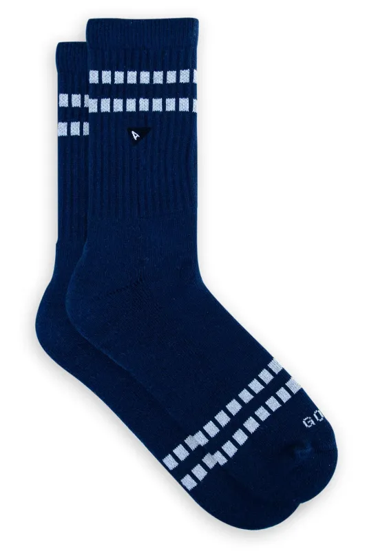 CREW SOCK STRIPE Marino Block sold by REVOLVR Menswear
