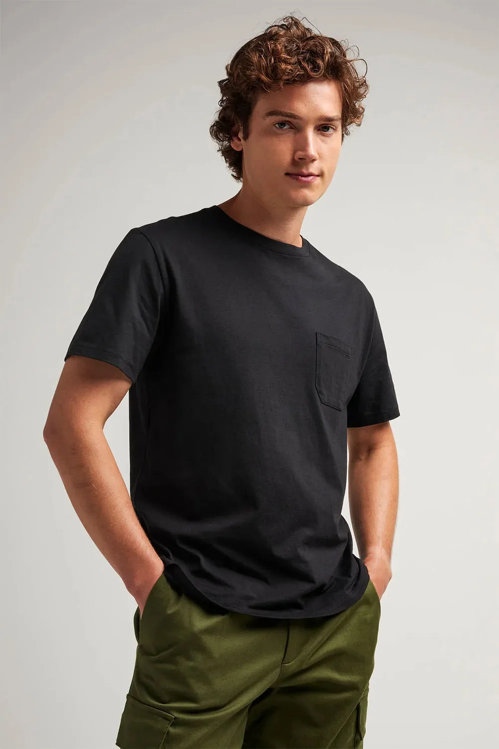 PIMA POCKET TEE Black sold by REVOLVR Menswear product image thumbnail 2
