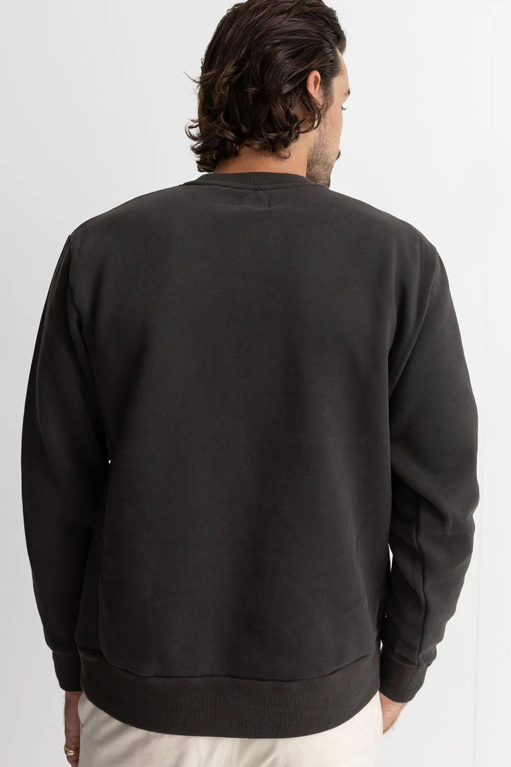 CLASSIC FLEECE CREW Vintage Black sold by REVOLVR Menswear product image thumbnail 3
