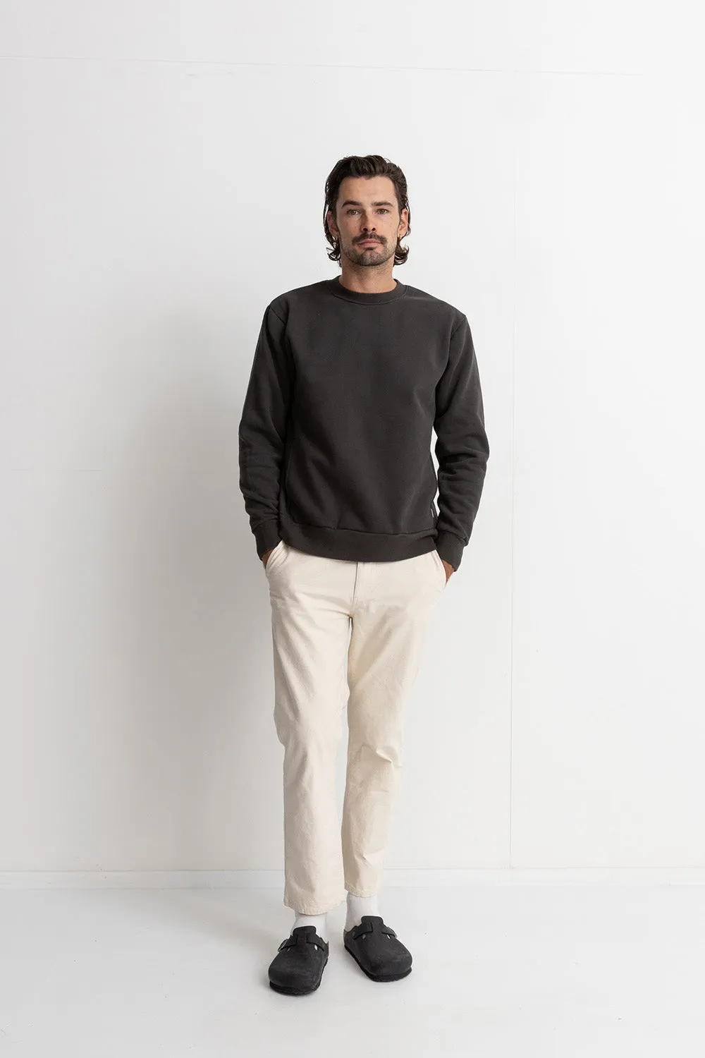 CLASSIC FLEECE CREW Vintage Black sold by REVOLVR Menswear product image thumbnail 4