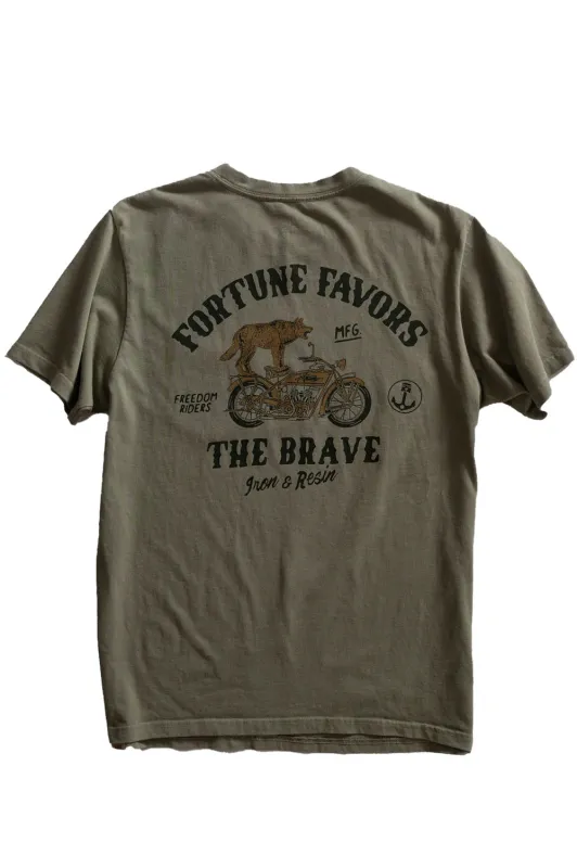 FORTUNE FOR THE BOLD PKT TEE Green made by REVOLVR Menswear