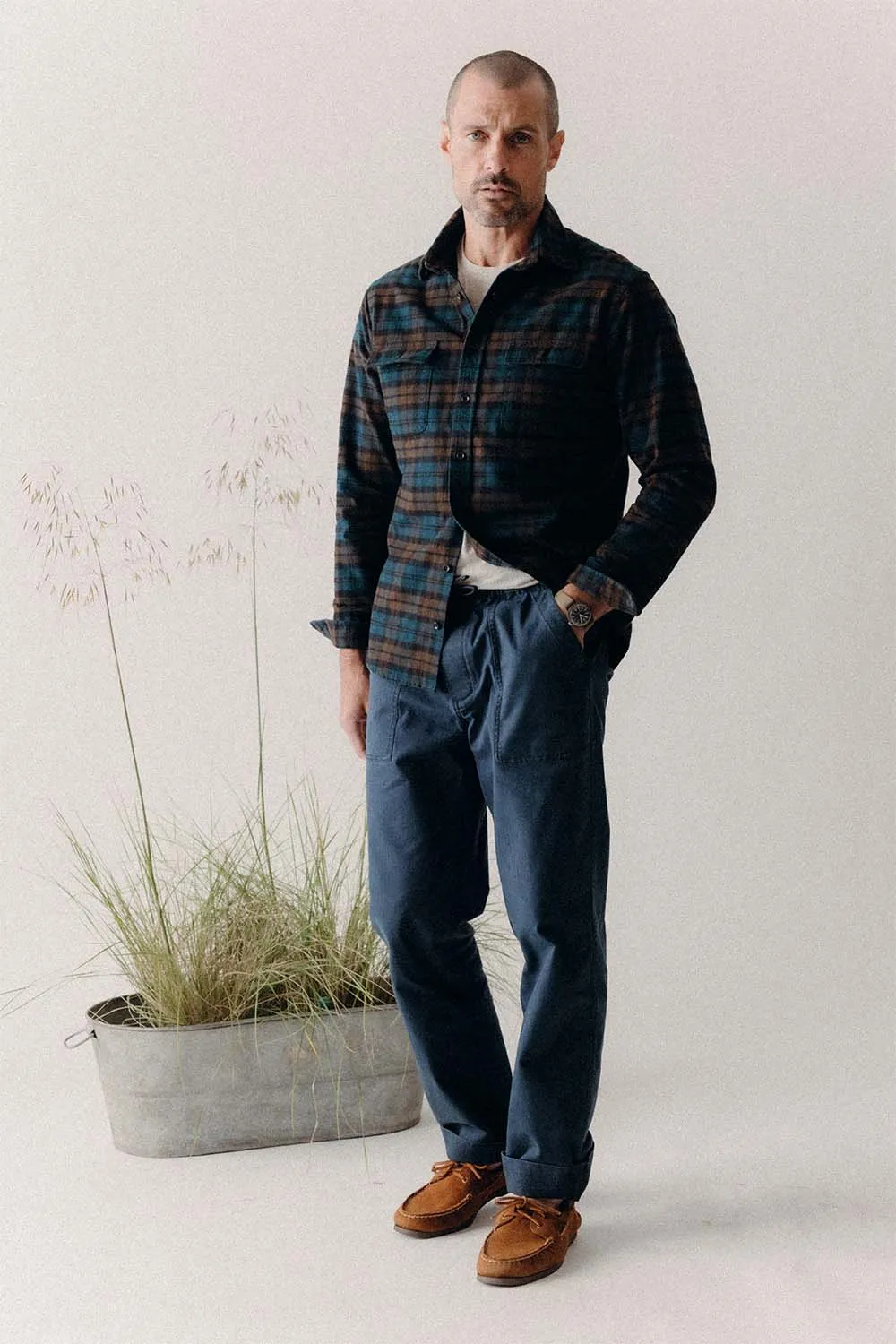 THE YOSEMITE SHIRT Wetlands Plaid sold by REVOLVR Menswear product image thumbnail 3