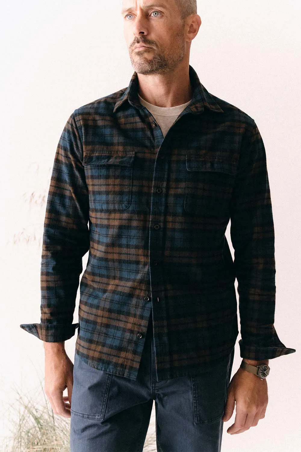 THE YOSEMITE SHIRT Wetlands Plaid sold by REVOLVR Menswear product image thumbnail 2