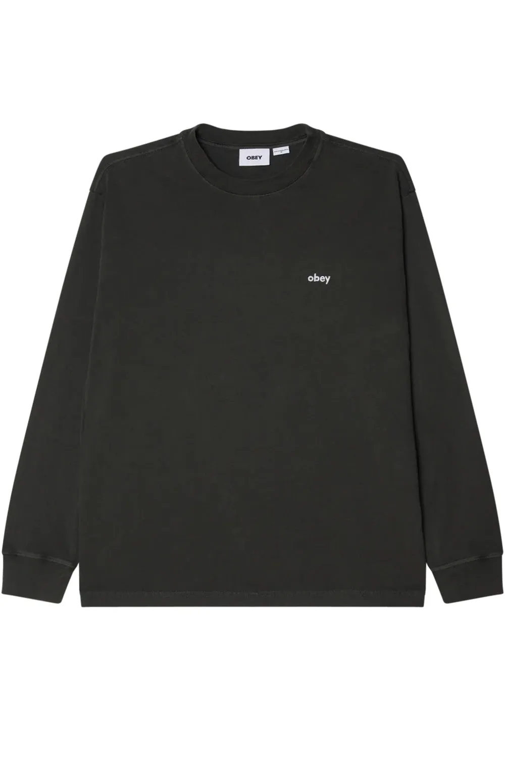 LOWERCASE PIGMENT LS TEE Pirate Black sold by REVOLVR Menswear