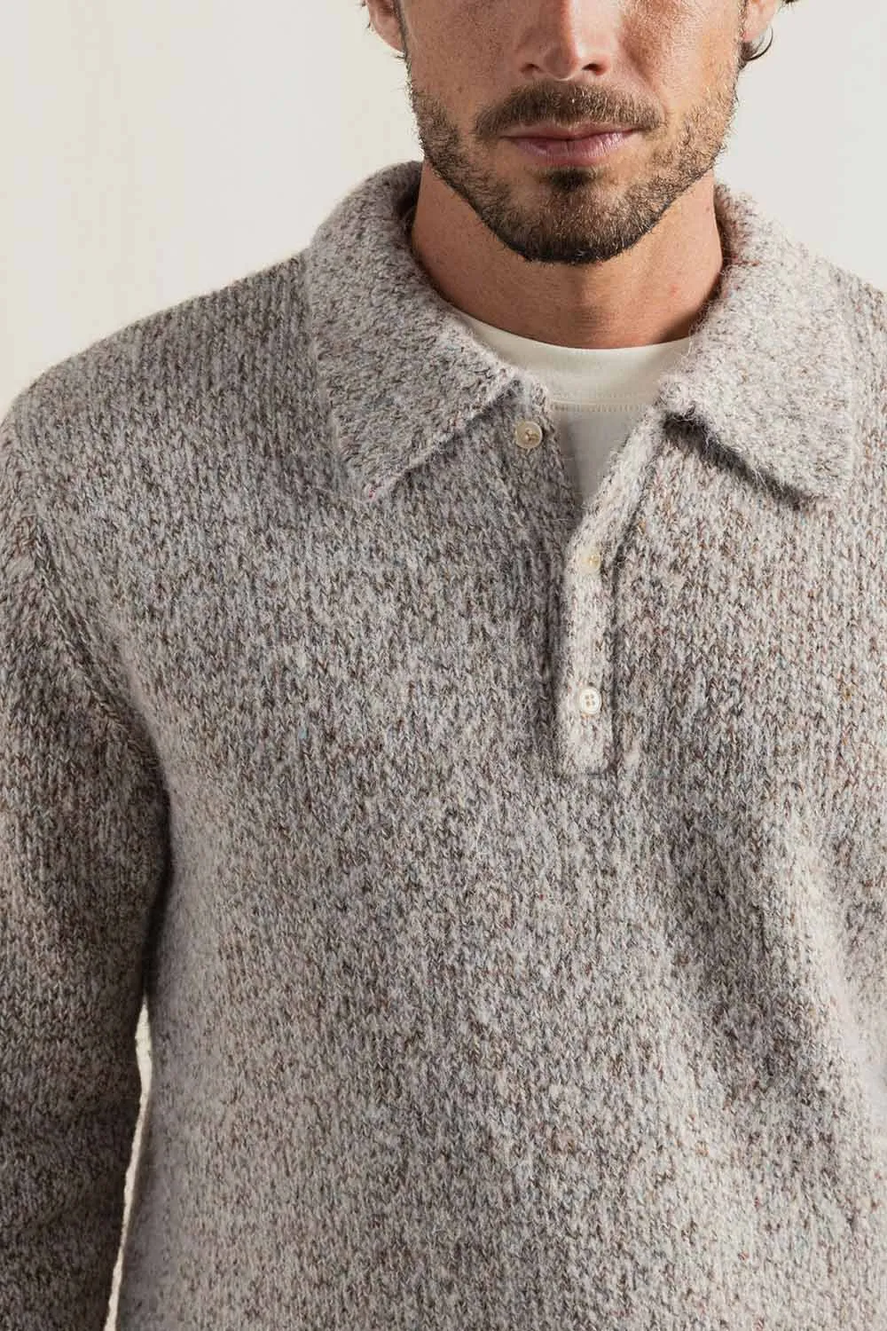 KINETIC COLLARED KNIT Tobacco sold by REVOLVR Menswear product image thumbnail 4