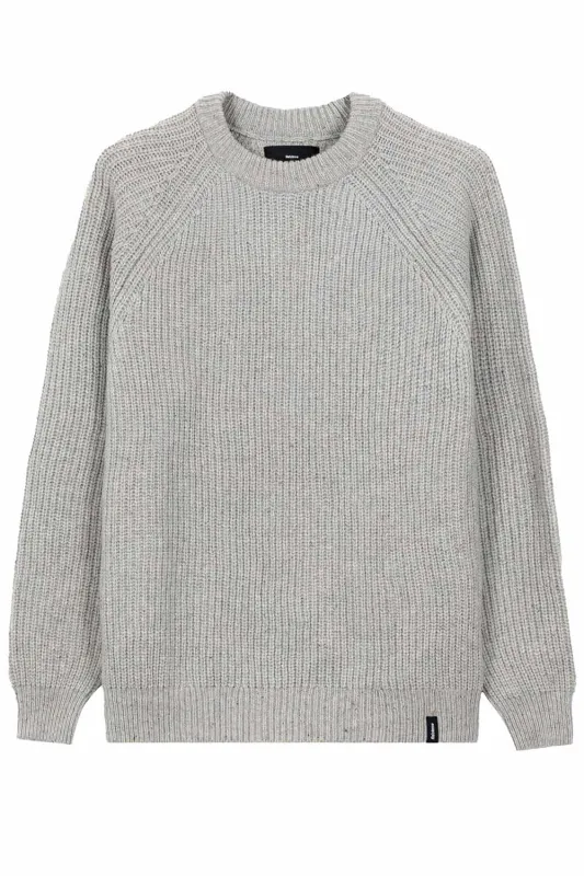 MORA JUMPER Grey Marl sold by REVOLVR Menswear