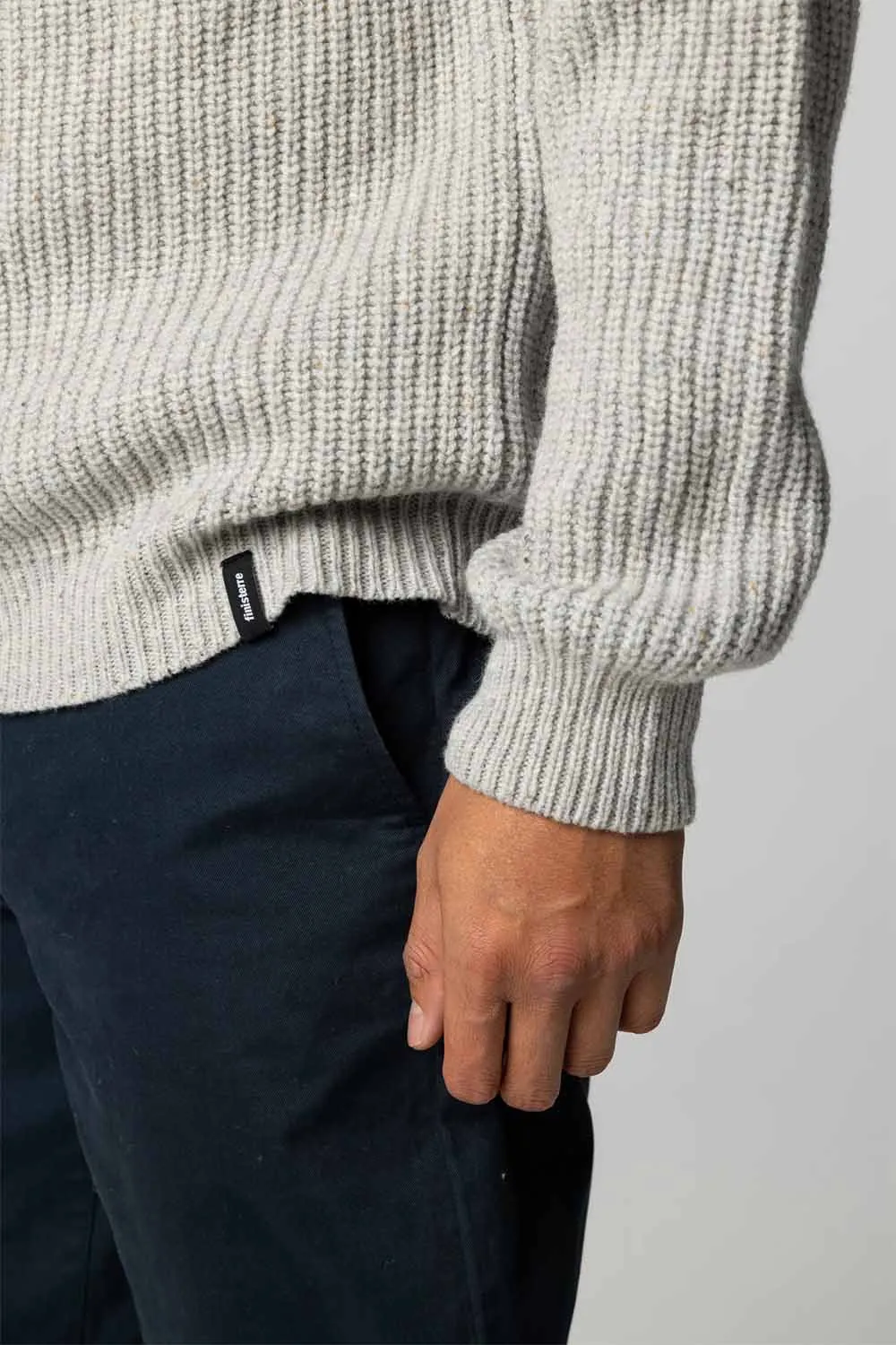 MORA JUMPER Grey Marl sold by REVOLVR Menswear product image thumbnail 5