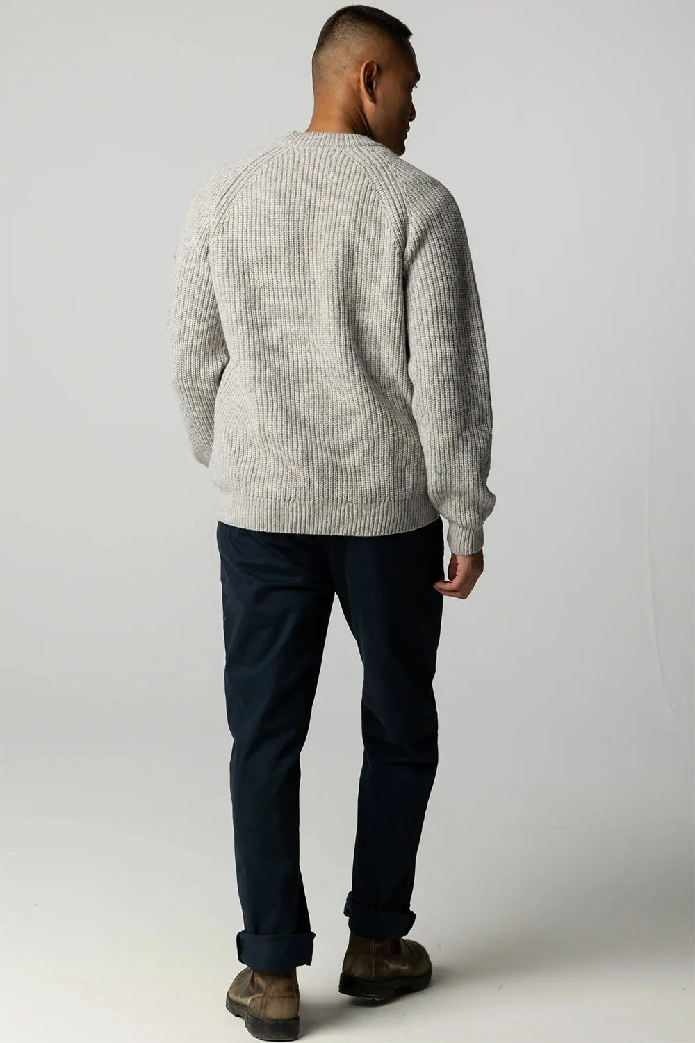 MORA JUMPER Grey Marl sold by REVOLVR Menswear product image thumbnail 3