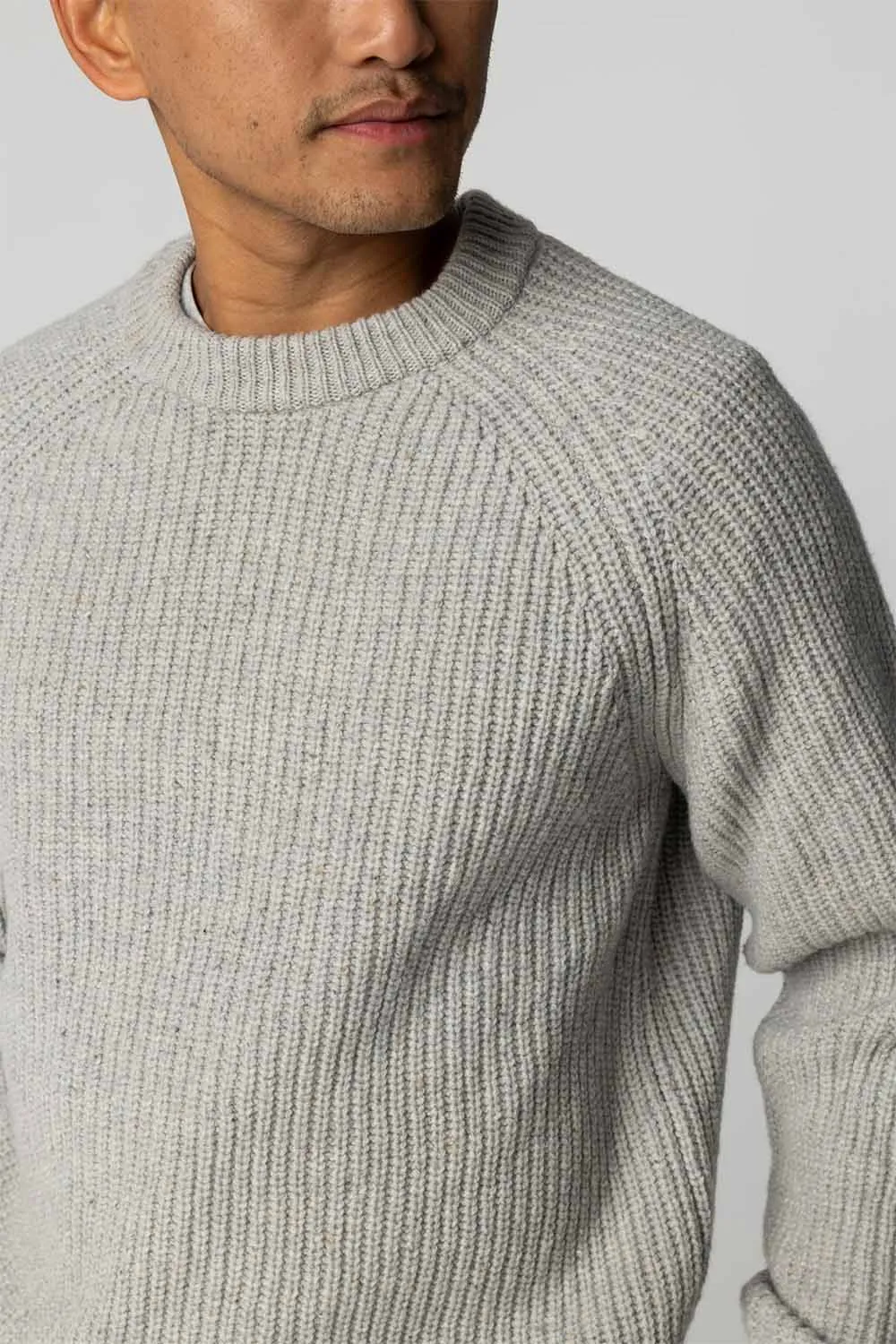 MORA JUMPER Grey Marl sold by REVOLVR Menswear product image thumbnail 4