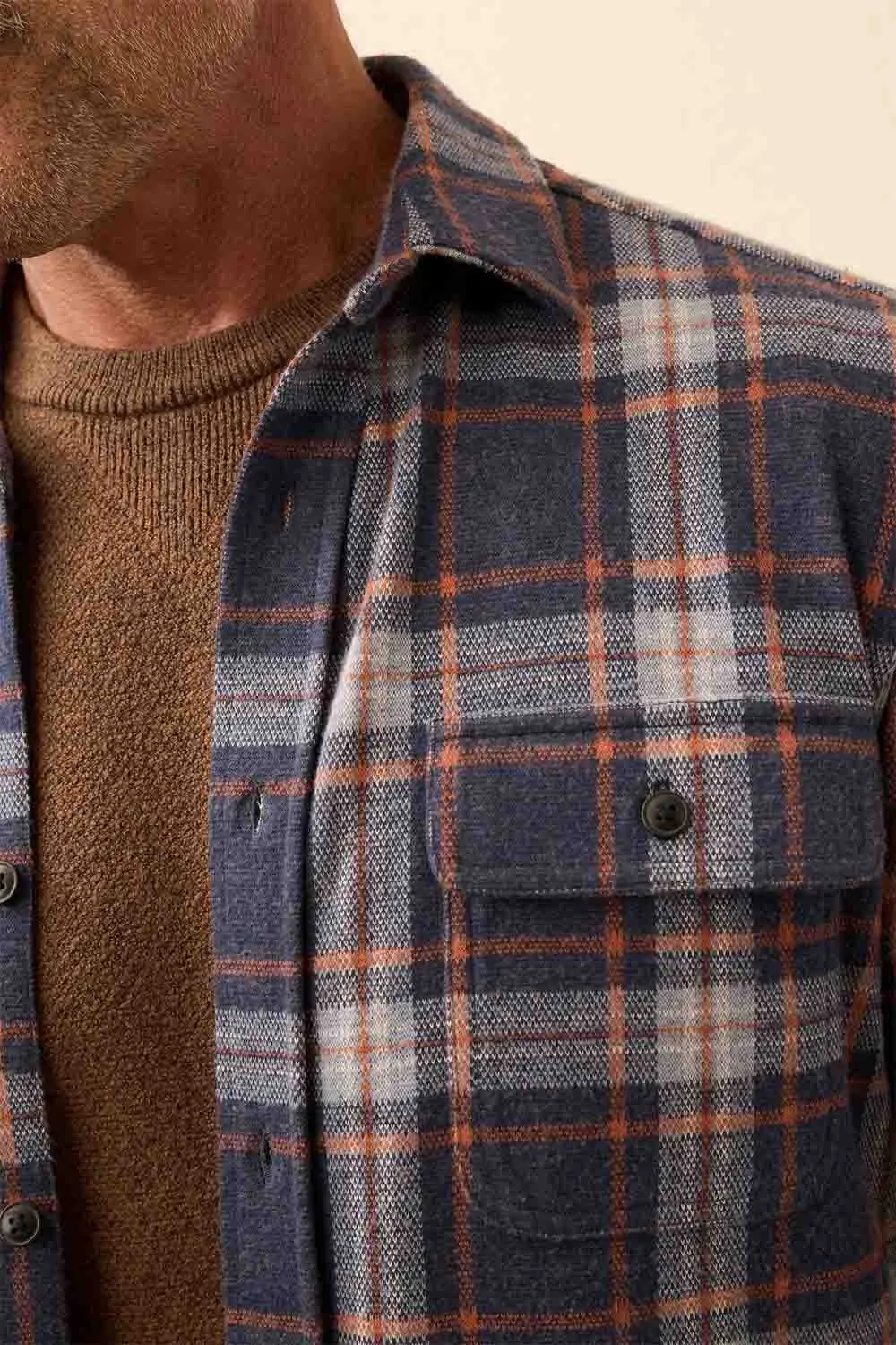 LEGEND SWEATER SHIRT Foxhound Lake Plaid sold by REVOLVR Menswear product image thumbnail 4