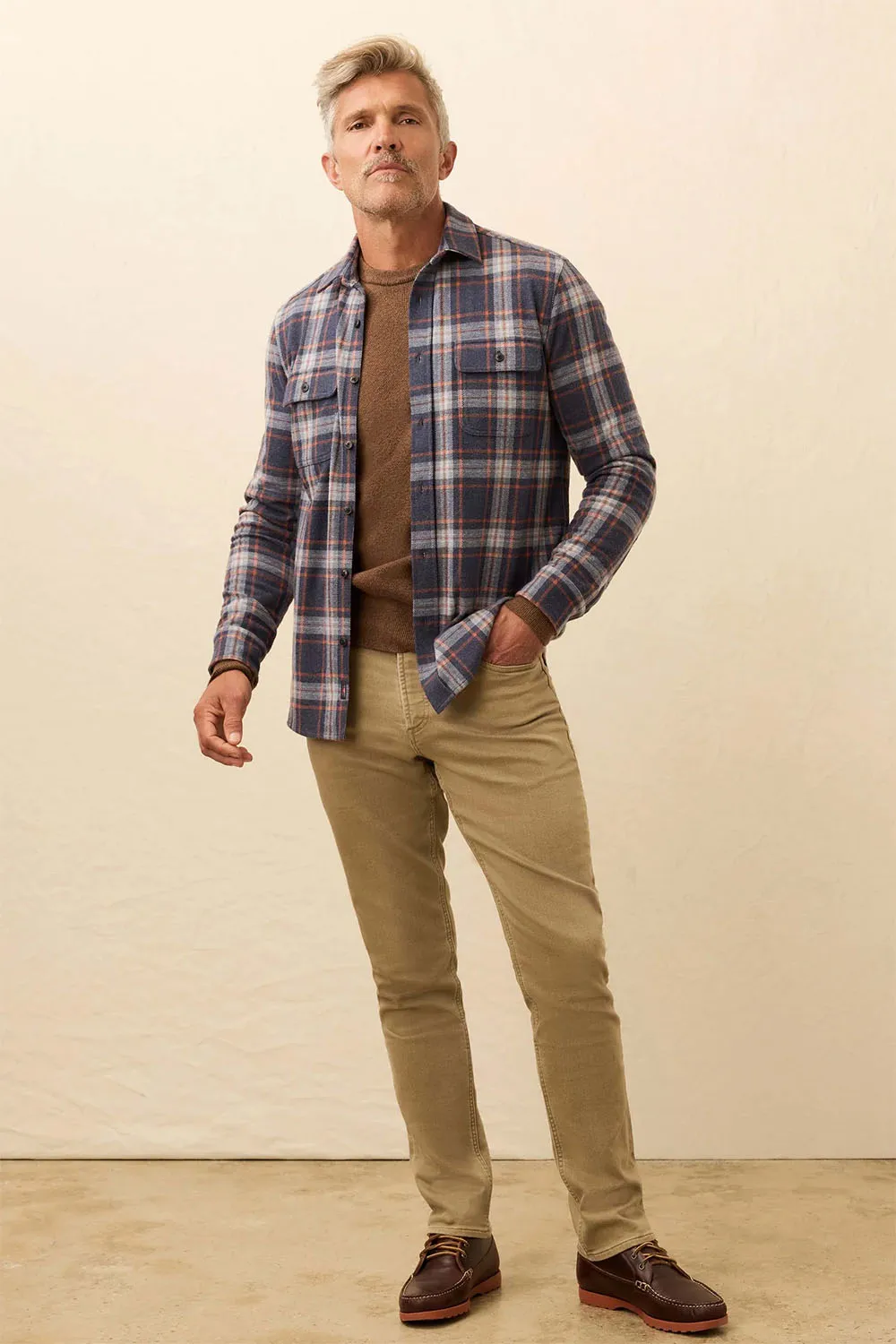 LEGEND SWEATER SHIRT Foxhound Lake Plaid sold by REVOLVR Menswear product image thumbnail 3