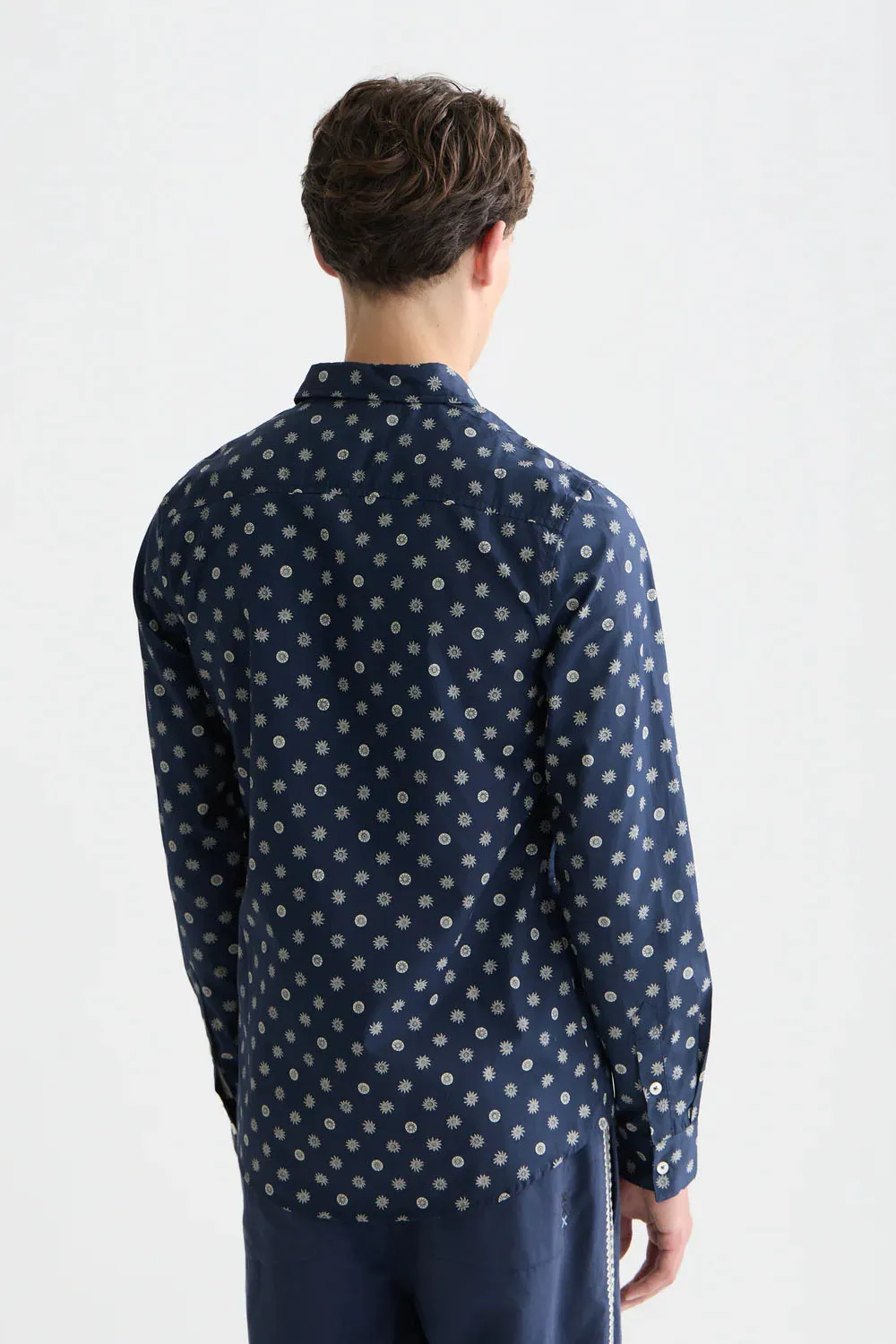 MICRO-PRINT POPLIN SHIRT Foulard sold by REVOLVR Menswear product image thumbnail 3