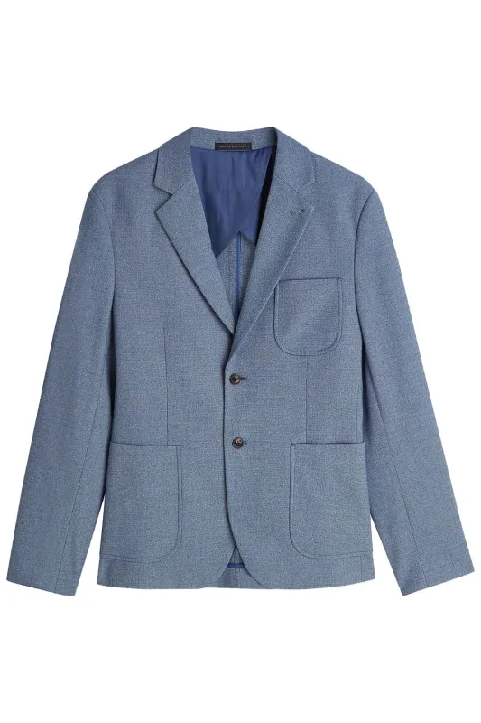 STRUCTURED WEAVE BLAZER Pageant Blue Melange made by Scotch & Soda
