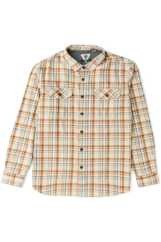 CENTRAL COAST ECO LS FLANNEL Dk Sand sold by REVOLVR Menswear