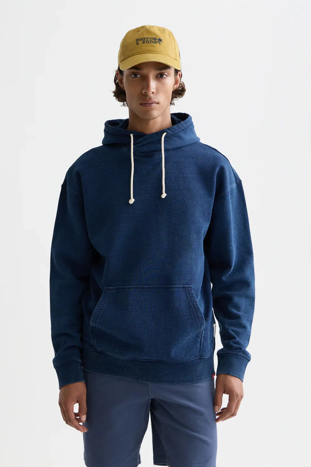 WORKED OUT TWISTED HOODIE Indigo sold by REVOLVR Menswear product image thumbnail 2