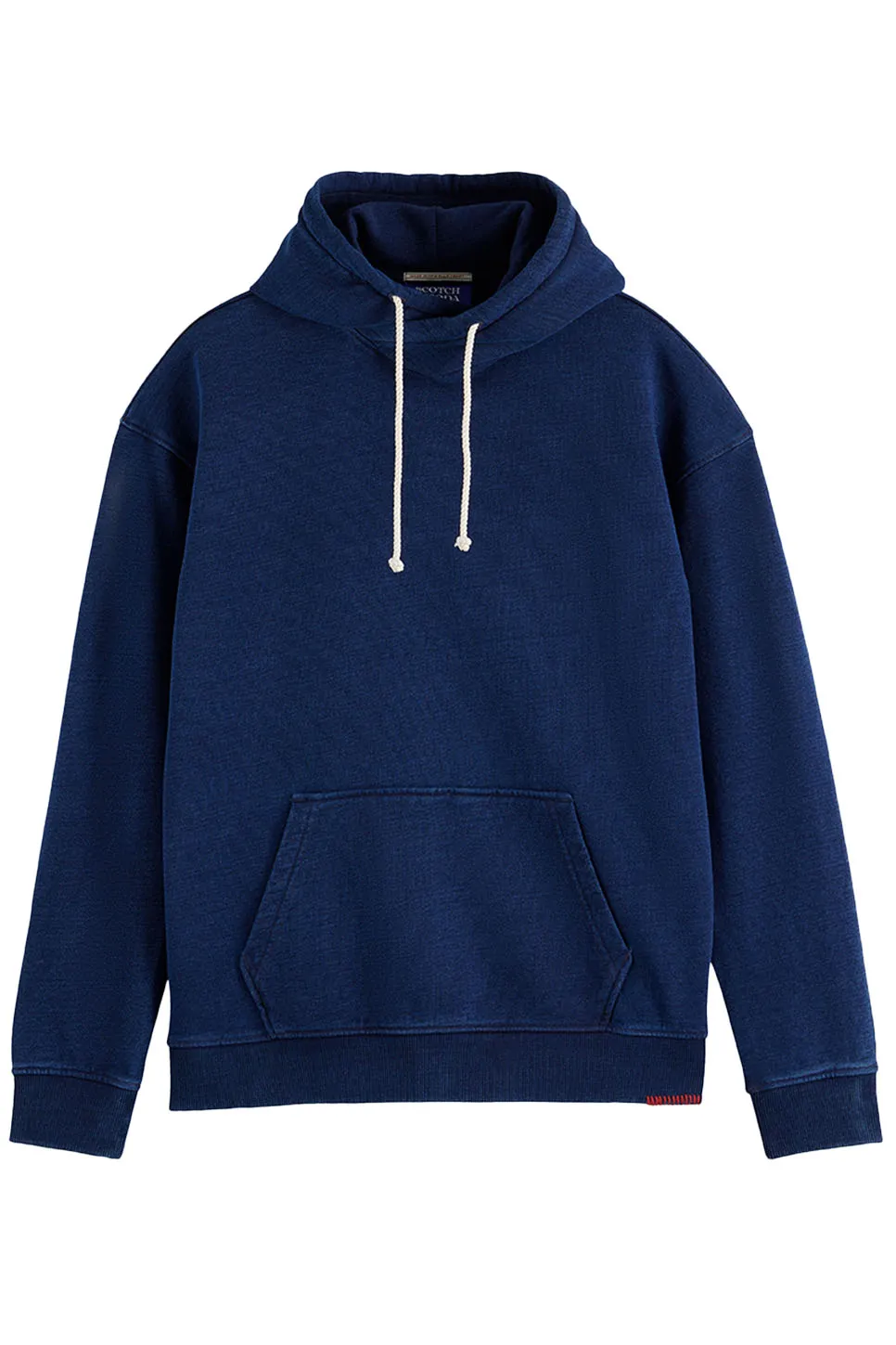 WORKED OUT TWISTED HOODIE Indigo sold by REVOLVR Menswear