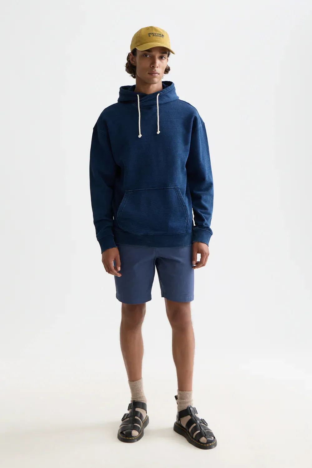 WORKED OUT TWISTED HOODIE Indigo sold by REVOLVR Menswear product image thumbnail 5